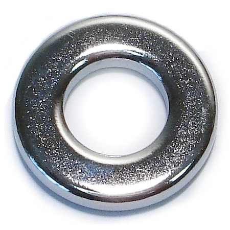 Midwest Fastener Flat Washer, For Screw Size 5/16" , Steel Chrome Plated Finish, 10 PK 30122